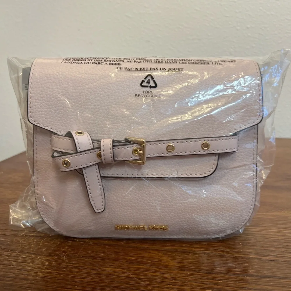 Michael Kors Blush Crossbody Bag with Gold Details